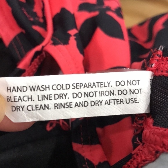 Soma Women's Underwire Swim Tankini, 34D, Red & Black - Picture 11 of 11